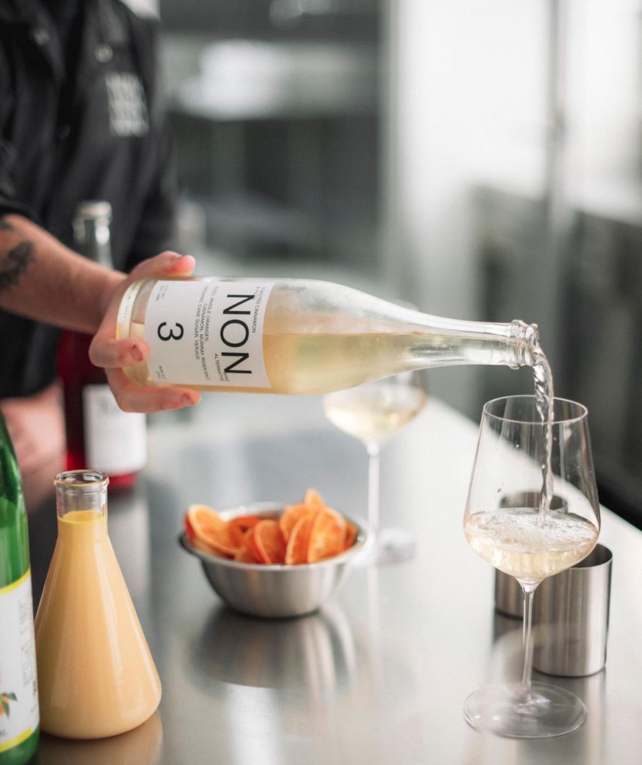 NON3 Being Pouring Into Wine Glass