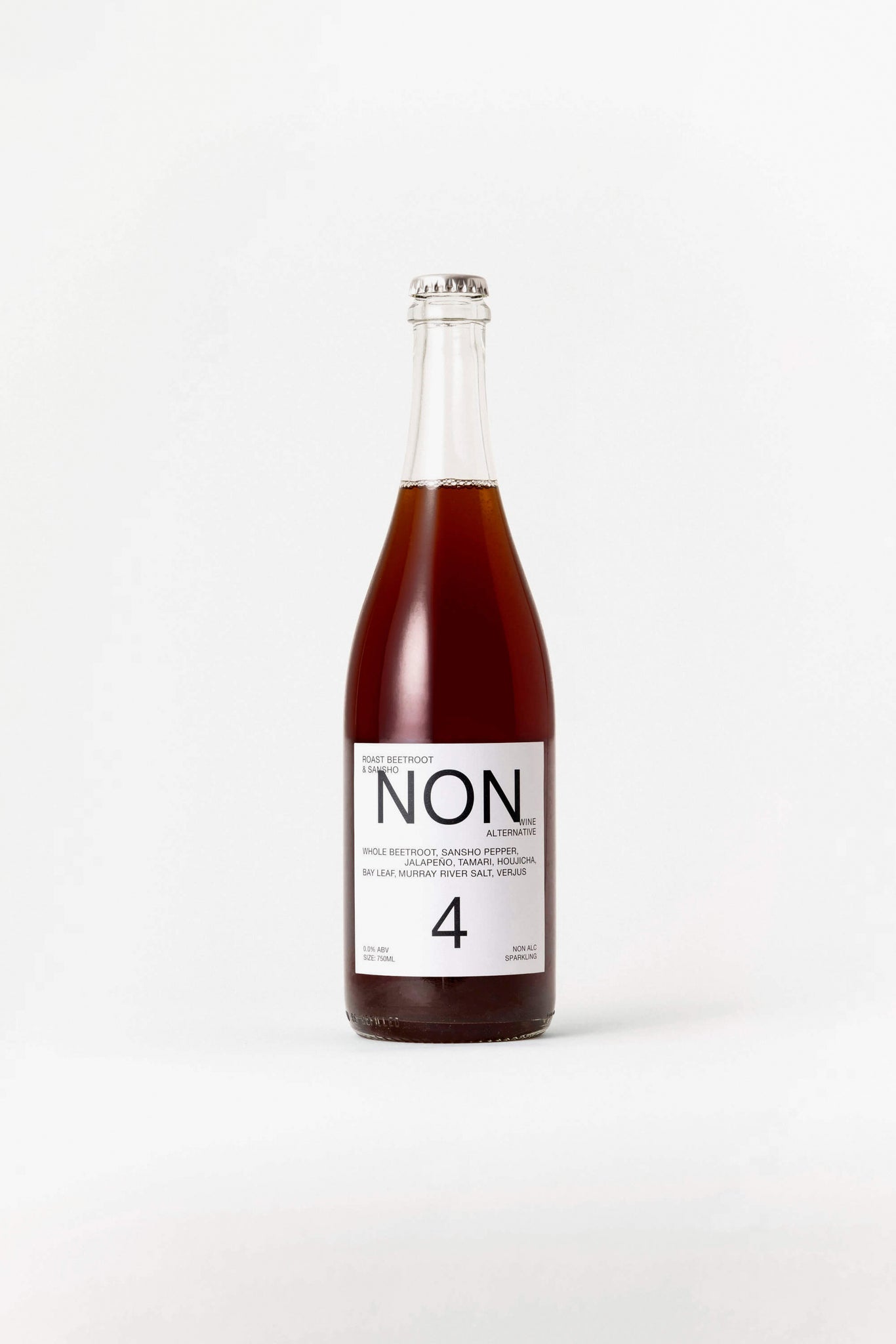 NON4 Roast Beetroot & Sansho Bottle front label