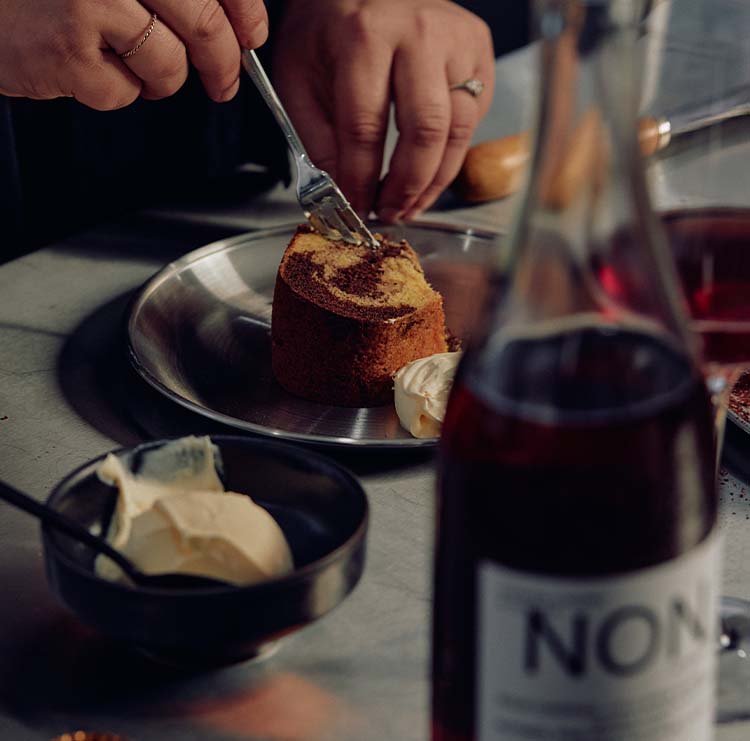 NON7 Stewed Cherry & Coffee eat with food