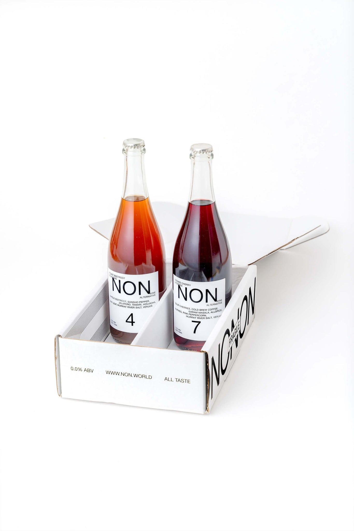 NON Dark Set 2-pack packaging NON4 NON7 standing up