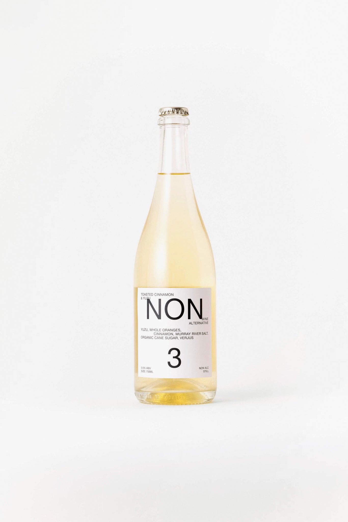 NON3 Toasted Cinnamon & Yuzu Bottle front label