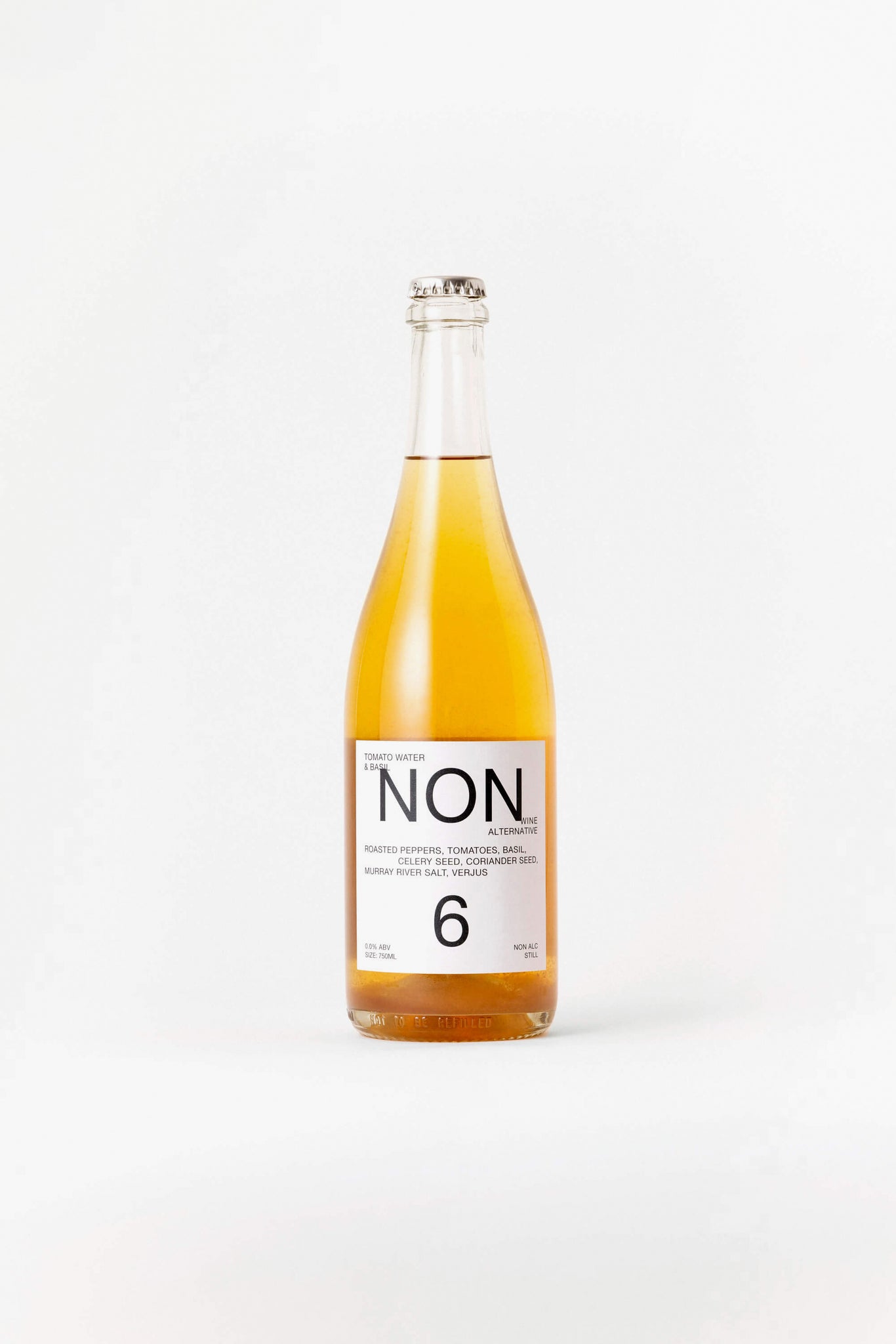 NON6 Tomato Water & Basil bottle front