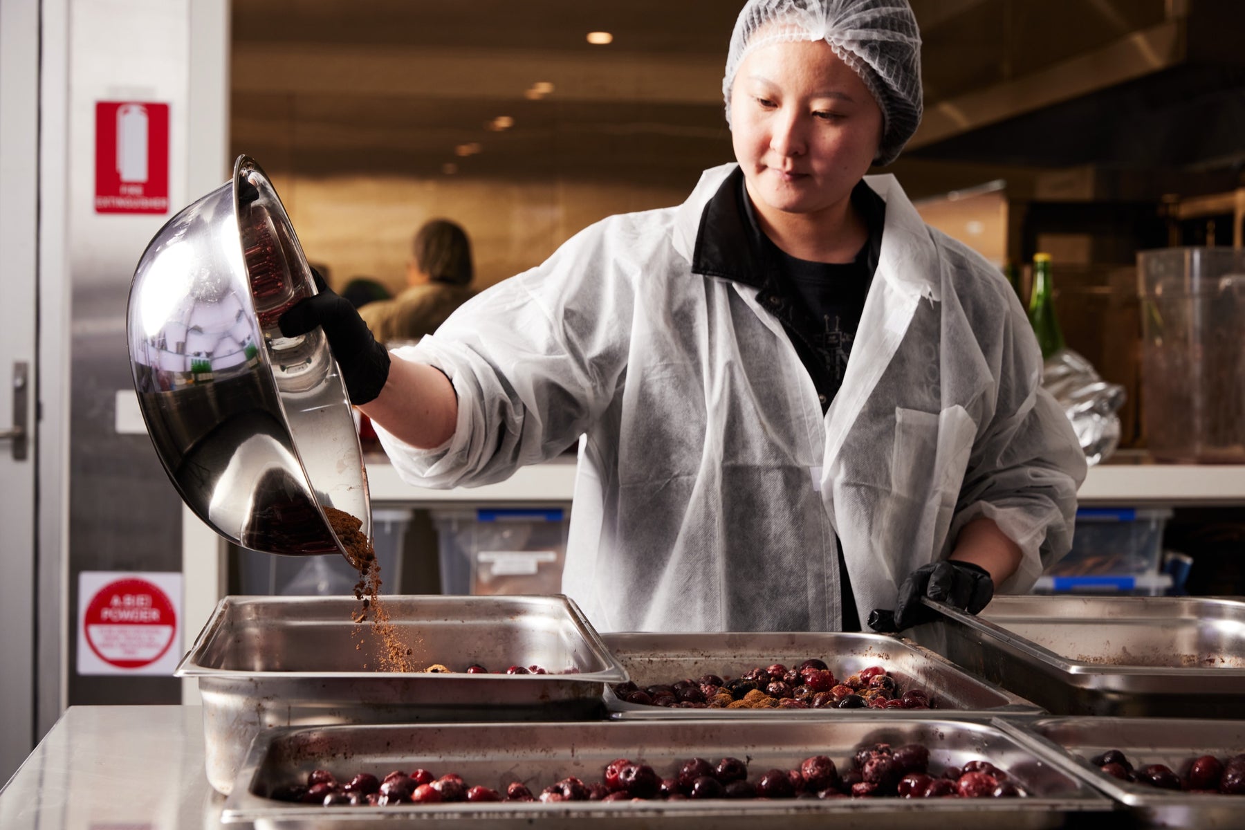 Ingredients being prepared by hand at NONHQ