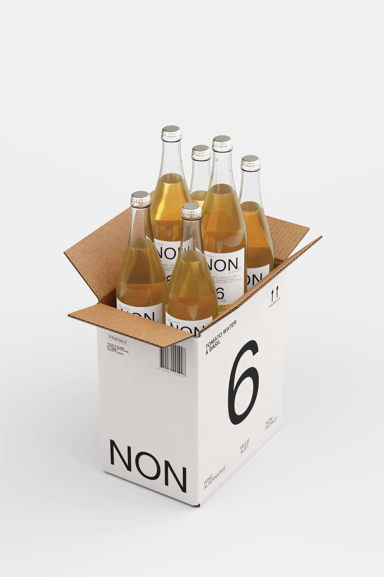 NON6 Tomato Water & Basil 6 Pack